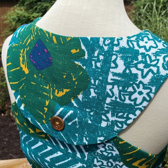 Anthropologie Vanessa Virginia Hibiscus Tribal Sheath Dress - Picture 7 of 12